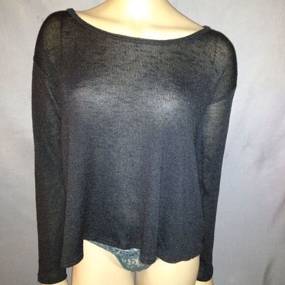 Aeropostale long sleeve black shirt, size M - Picture 5 of 8
